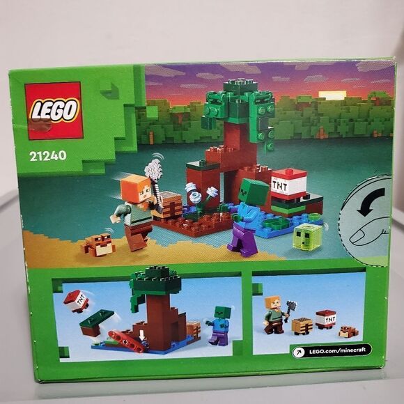 Lego Minecraft The Swamp Adventure 21240 Building Set Sealed Box - Picture 3 of 6